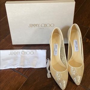 ***BRAND NEW***Jimmy Choo Romy 85 Lace Pumps